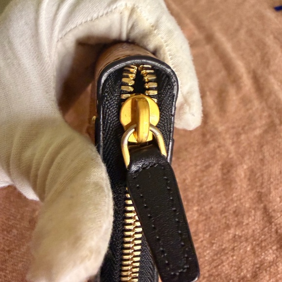 MCM Cognac Visetos Zip around Wallet - Picture 8 of 16